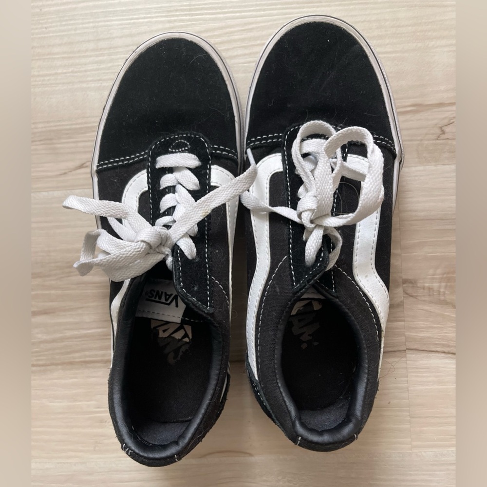 Vans Black & White Old Skool Women's Skate Sneakers